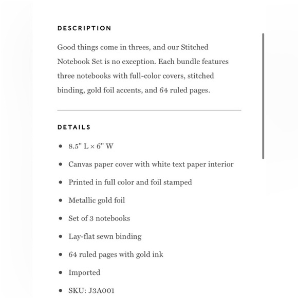 New! Rifle Paper Co. Notebooks Set - Picture 8 of 10